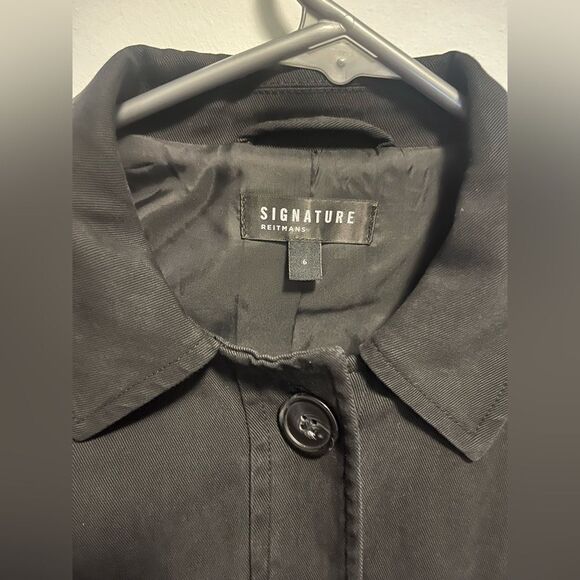 Reitmans Buttoned Crop Twill Shacket (Size 6) - Picture 3 of 3